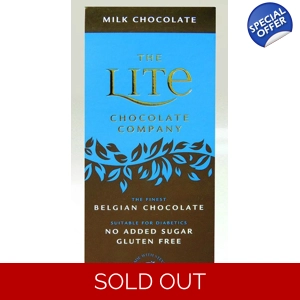 Lite No Added Sugar Belgium Milk Chocolate Bar